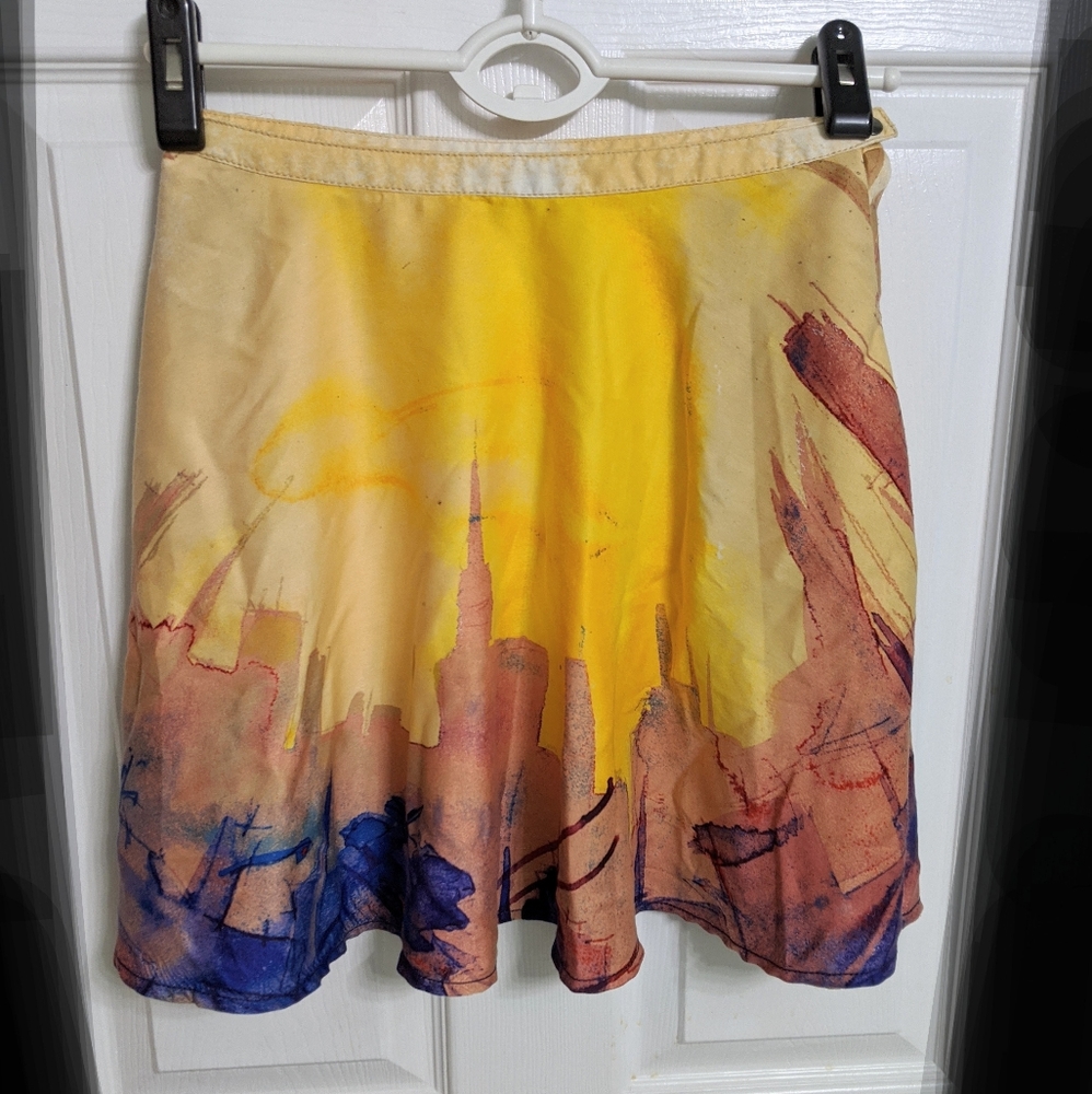 Cityscape Skirt in Sunset 🌇 Colors